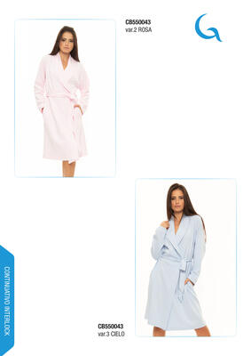 WOMEN'S DRESSING GOWN CB550043/B550043 Tellini S.r.l. Wholesale Clothing